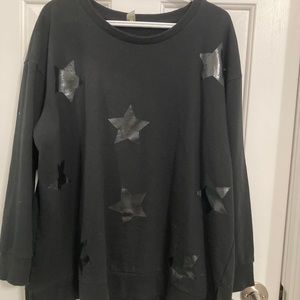 EUC Xersion sweatshirt with star detail
